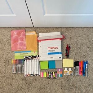 Staples school supplies/Home Office supplies set